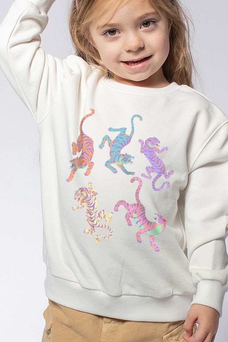 Kids Tiger Sweatshirt 12pm by Mon Ami 