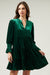 Lagoon Tiered Velvet Dress Sugarlips 