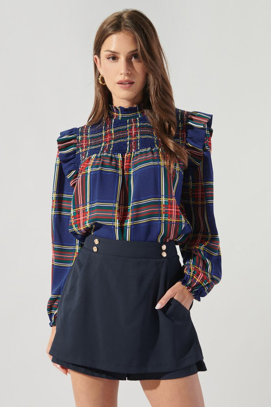 Lakeview Plaid Top Sugarlips 