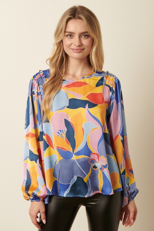 Large Abstract Flower Top Mittoshop 