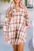 Latte Plaid Print Babydoll Dress Kentce 