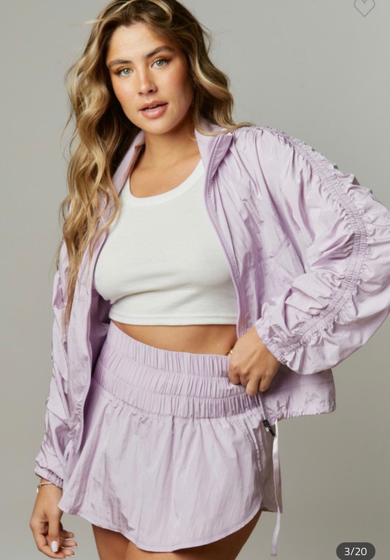 Lavender Windbreaker SNAP-Something New And Pretty 