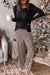 Leopard Print Pants Set Kentce 