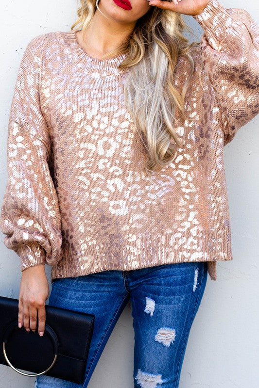 Leopard Printed Balloon Sleeve Sweater and the why 