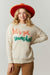 Let's Get Smashed Embroidered Sweater peach love california 