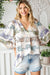 Light Tiger Printed Button Down Blouse First Love 