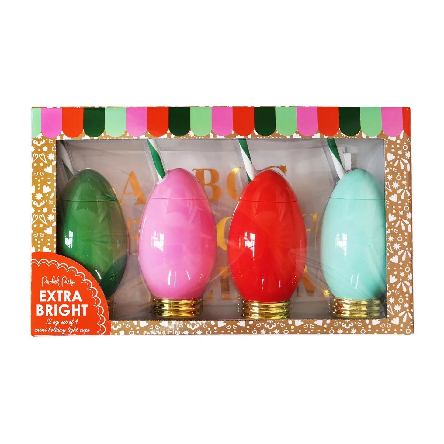 Lightbulb Sipper - Set of 4 Packed Party 