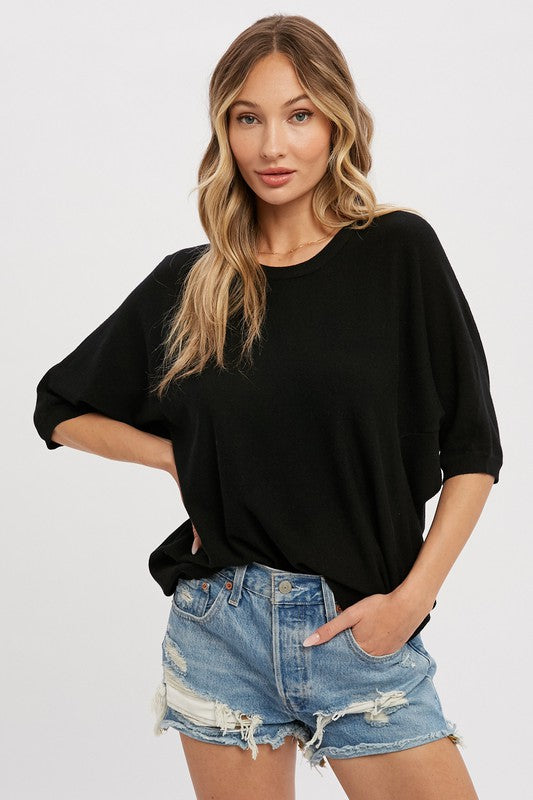 Lightweight Transition Half Sleeve Sweater Bluivy 