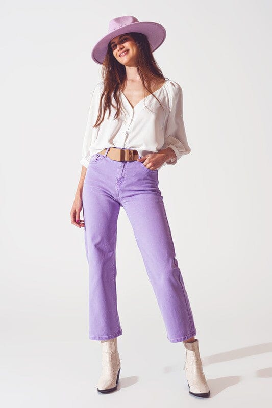 Lilac Wide Leg Jeans Q2 