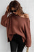 Loose Fit Dolman Sleeve Knit Sweater lily clothing 