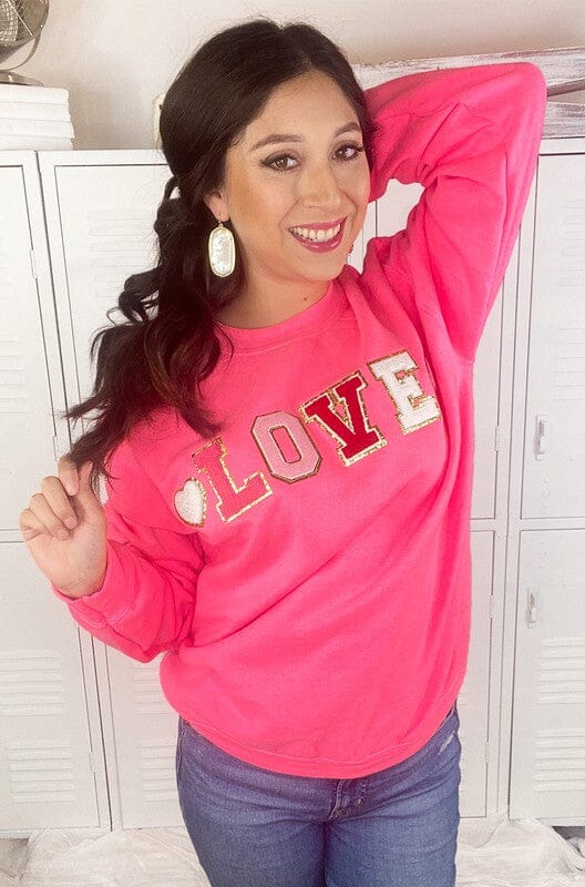 LOVE Patch Sweatshirt Tees2urdoor 