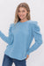 LS Brushed Knit Pleated Shoulder Top Cherish 