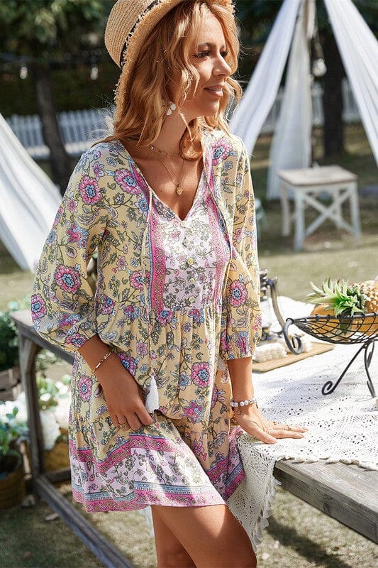 L/S Floral Paisley Dress supreme fashion 