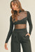 LS Mesh Bodysuit w/ Zipper Mable 