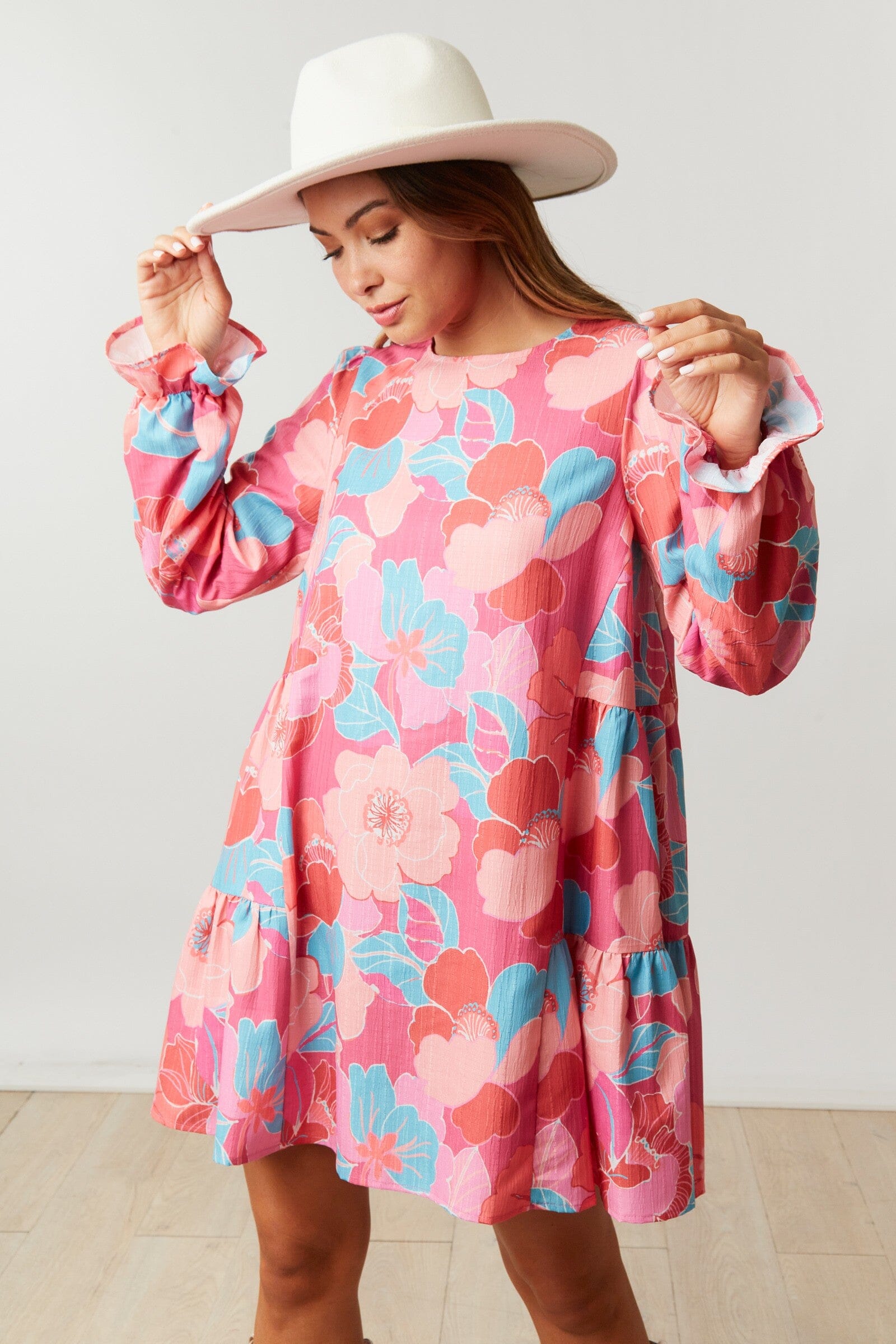 LS Pocket Fall Dress fantastic fawn 