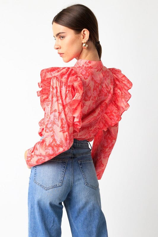 Maggie Victorian Top Olivaceous 