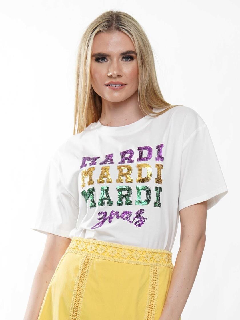 Mardi, Mardi, Mardi Gras Tee why dress 