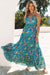 MAXI Teal Boho Dress Shewin 