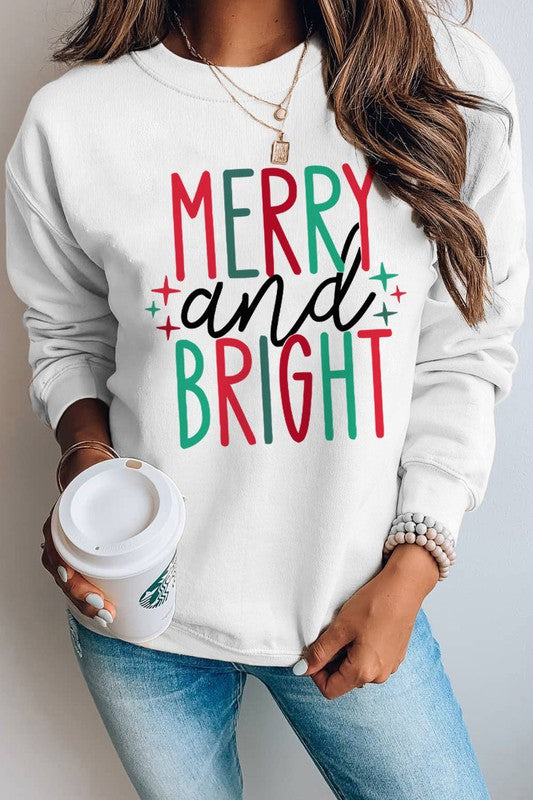 Merry and Bright Sweatshirt Shewin 