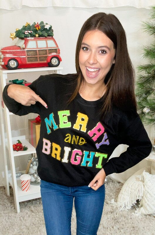 Merry and Bright Youth and Adult Sweatshirt Tees2urdoor 