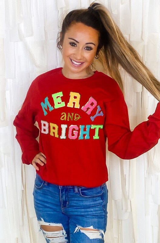 Merry and Bright Youth and Adult Sweatshirt Tees2urdoor 