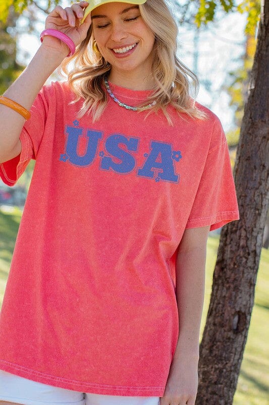 Mineral Washed USA Tee 12pm by Mon Ami 