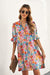 Multi-Floral Shift Dress Shewin 