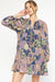 Navy Fall Floral Babydoll Dress entro 