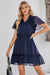 Navy Lurex Dress supreme fashion 