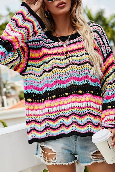 Neon Crochet Sweater Miss Sparkling 