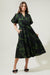 Night Moss Ginny Bubble Sleeve Midi Dress Sugarlips 