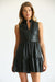 October Faux Leather Tiered Dress Fate 