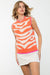 Orange Tiger Sleeveless Top thml 