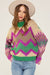 Orchid Zig Zag Print Sweater lush 