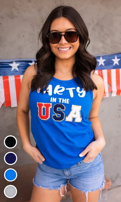 Party in the USA Tank Tees2urdoor 