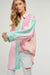 Pastel Multi Stripe Button Down Cover Up Davi and Dani 