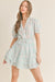 Pastel Plaid Puff Sleeve Dress Mable 