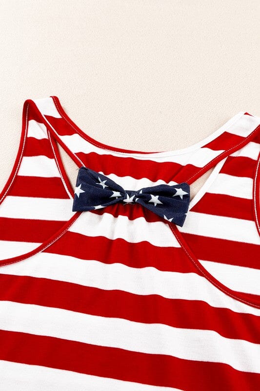 Patriotic Bow Back Tank Kentce 