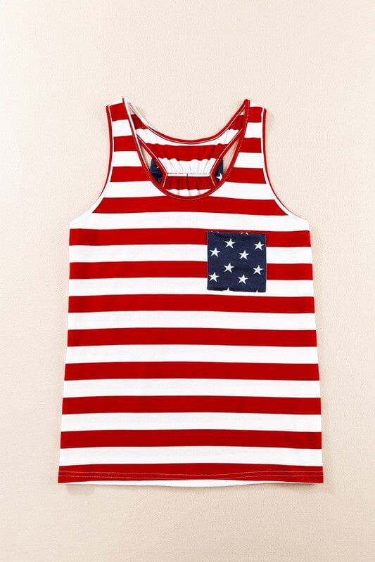 Patriotic Bow Back Tank Kentce 