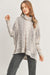 Patterned Brushed Knit Cowl Neck Top Cherish 