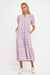 Pink and Lilac Gingham Midi English Factory 