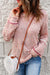 Pink Detail Patterned Sleeve Sweater Kentce 