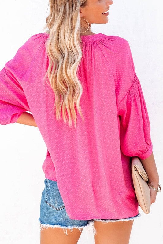 Pink Dotted Blouse Kentce 
