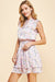 Pink Floral Smock Waist Dress Pinch 