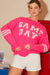 Pink GameDay Intarsia Sweater Main Strip 