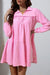 Pink Gauze Cotton Babydoll Dress Kentce 