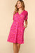 Pink Leopard Elastic Waist Dress Haptics 