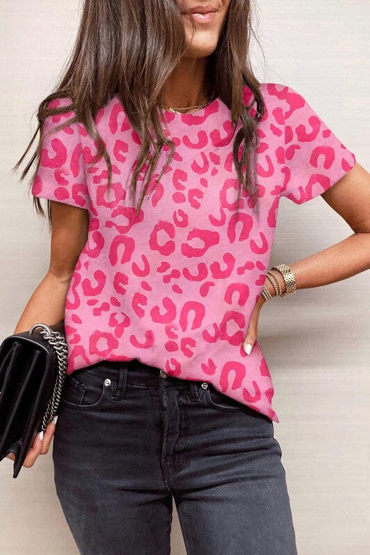 Pink Leopard Tee Shewin 