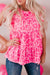 Pink Leopard Tiered Top - Ships Early March Shiying 