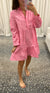 Pink Poplin Dress pink ripple 